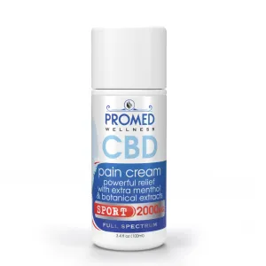 CBD Pain Cream 2000mg Sport Collection
