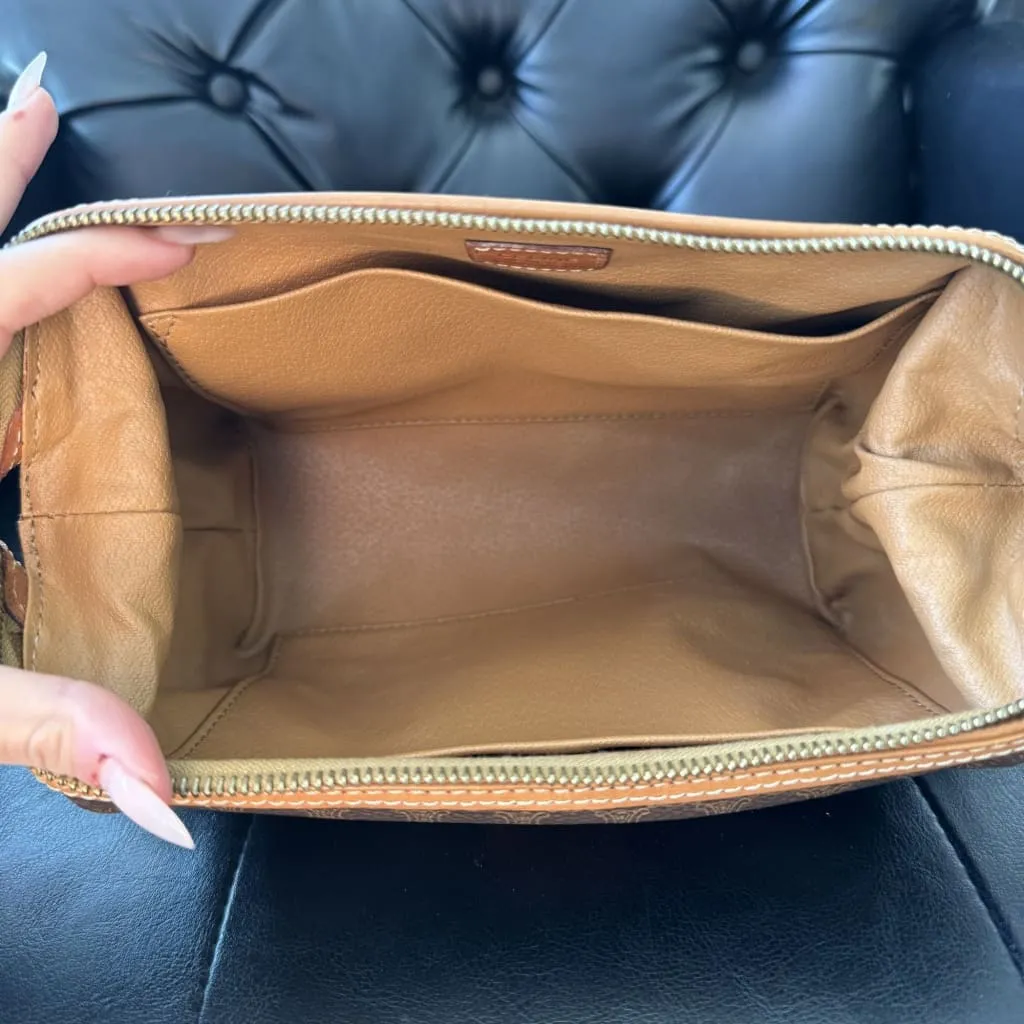 Celine Vintage Macadam Makeup Pouch