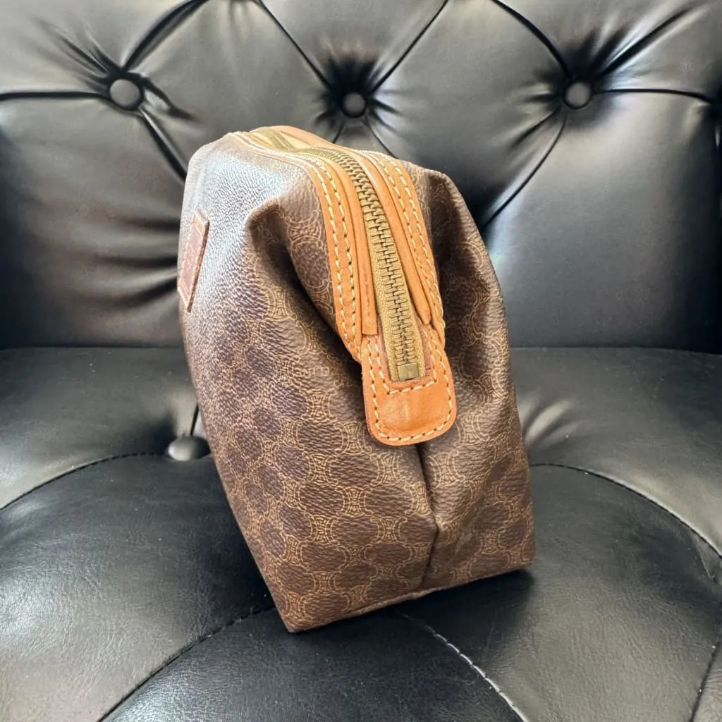 Celine Vintage Macadam Makeup Pouch