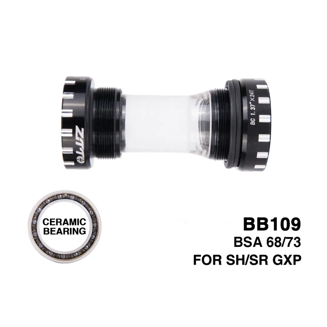 Ceramic Threaded Bottom Bracket BB 109 BSA68/73mm Bicycle 24mm/22mm GXP