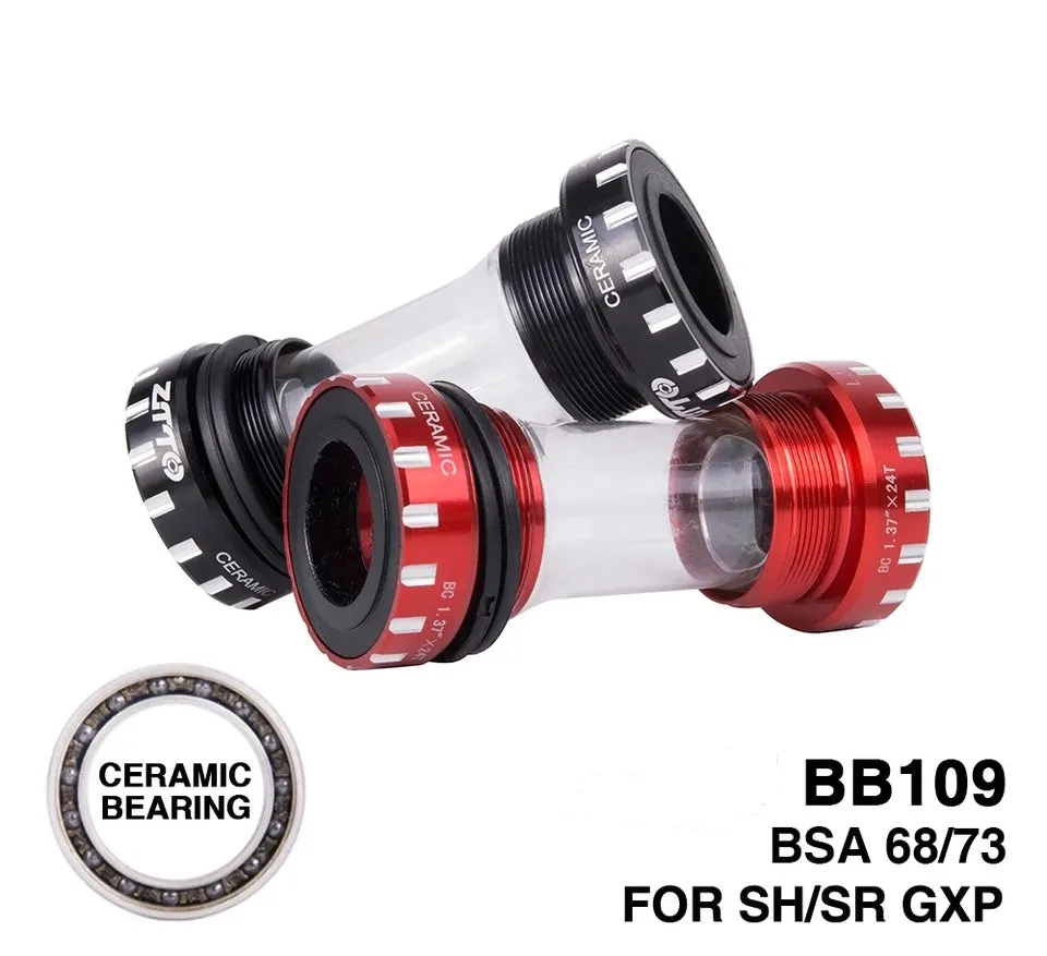 Ceramic Threaded Bottom Bracket BB 109 BSA68/73mm Bicycle 24mm/22mm GXP