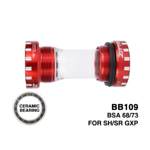 Ceramic Threaded Bottom Bracket BB 109 BSA68/73mm Bicycle 24mm/22mm GXP