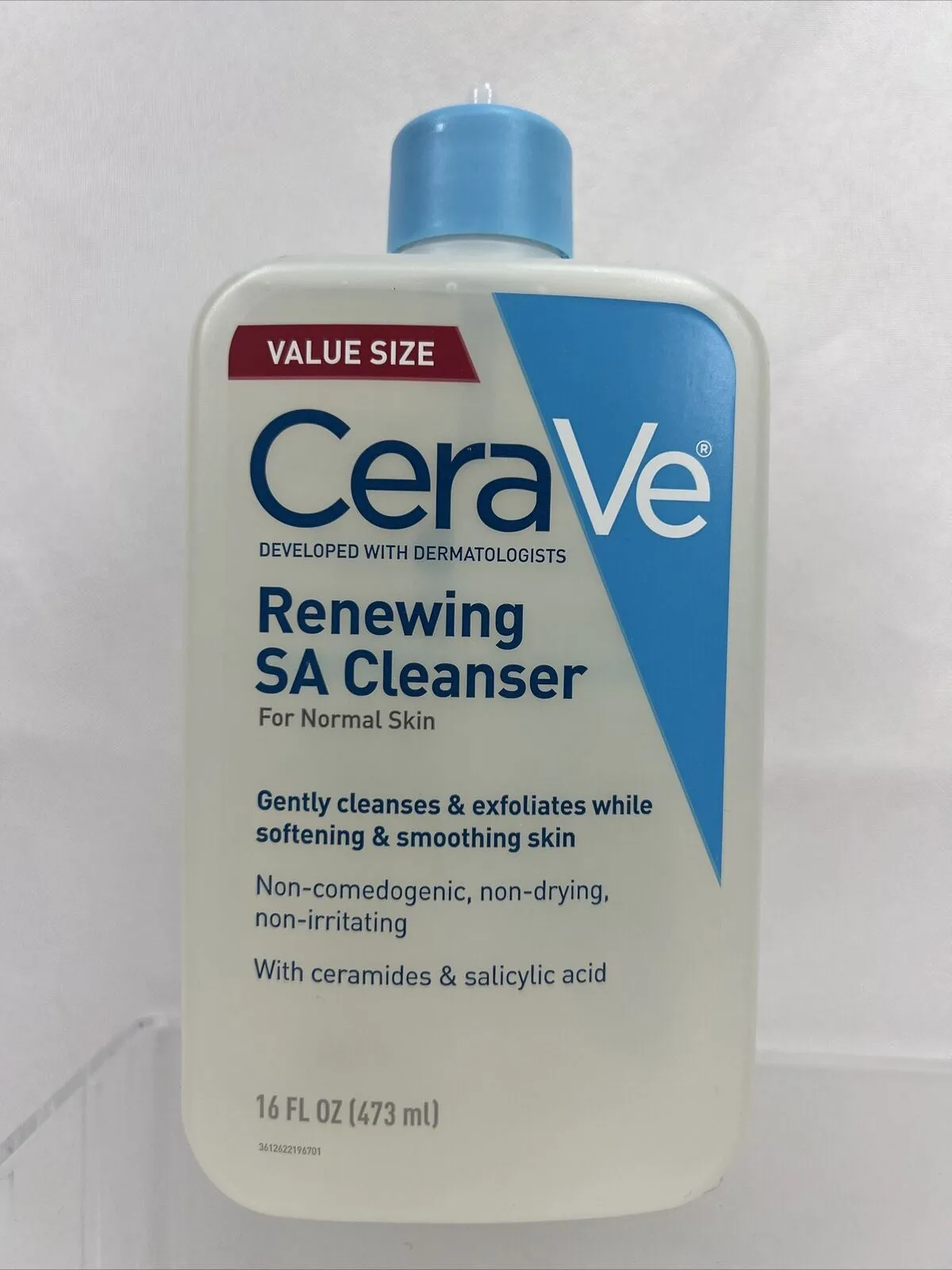 Cerave Renewing SA Cleanser Exfoliate Smooth ￼ceramides Normal ￼16oz No Pump