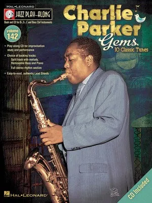 CHARLIE PARKER GEMS JAZZ PLAY ALONG BK/CD V142