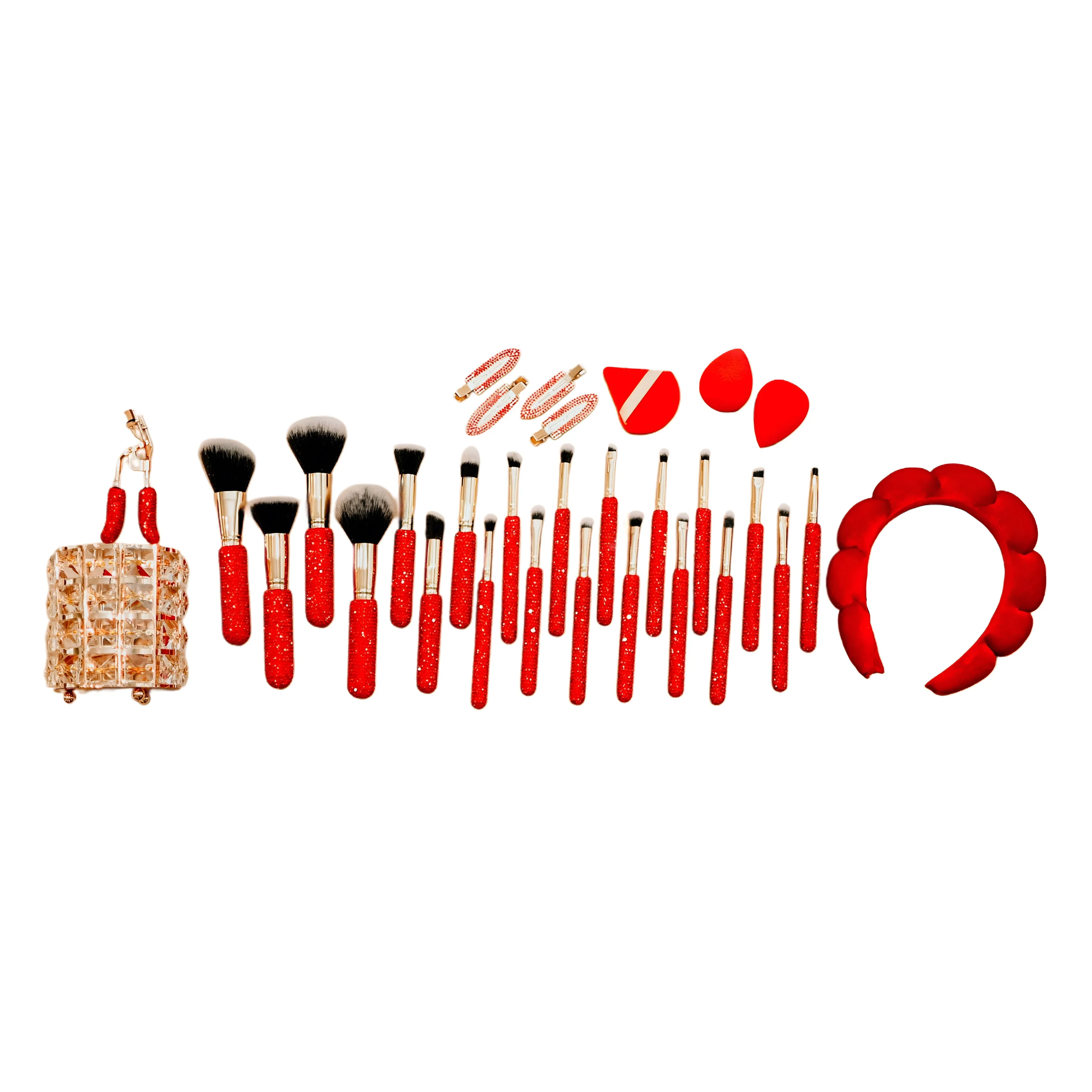 Cherry Bling Mega Glitz & Glam | 31pc Essentials Collection Brush Set | GG4328