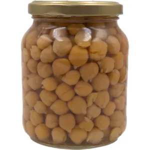 Chickpeas in jar organic