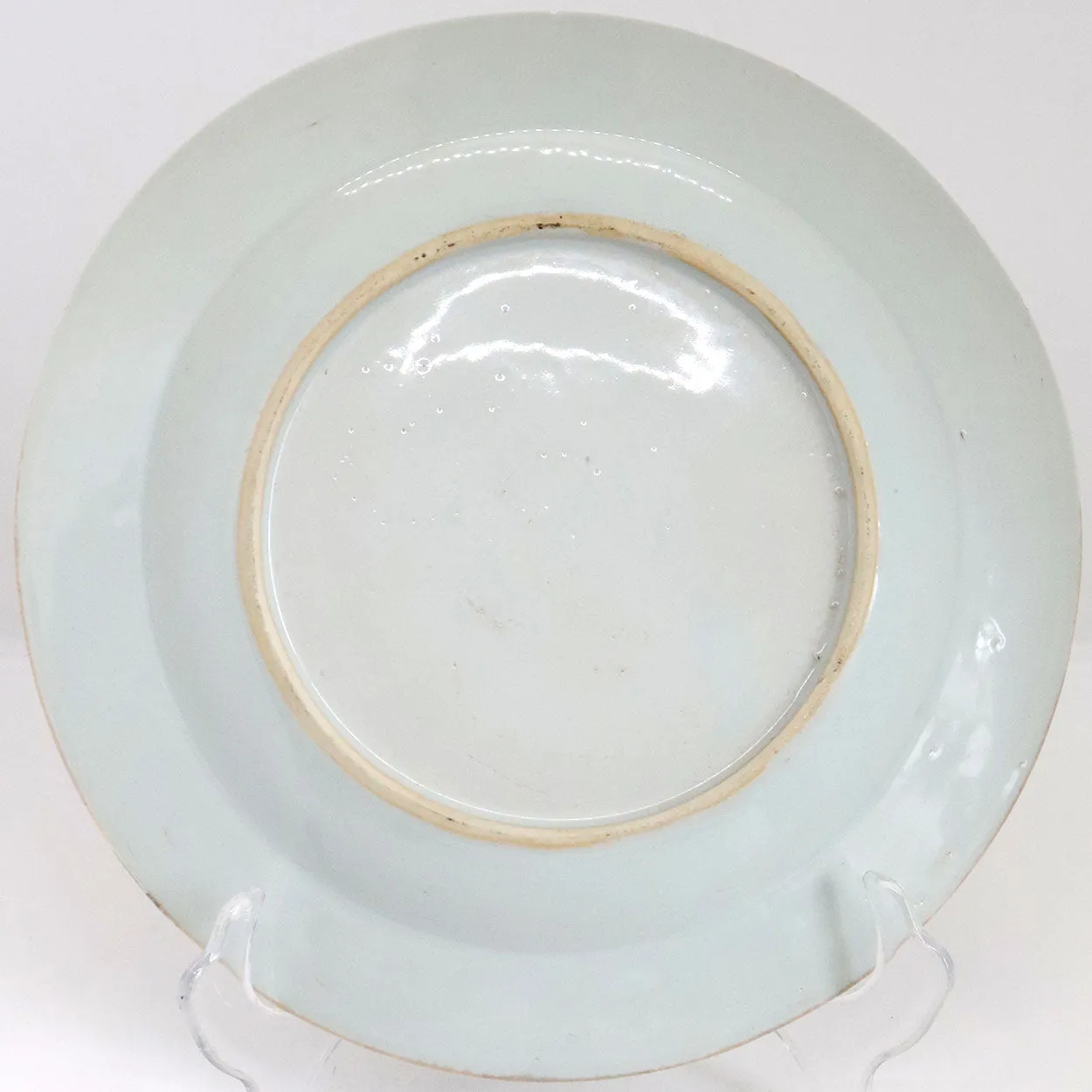 Chinese Export Porcelain Boatman and Six-Flower Nanking Cargo Shipwreck Plate