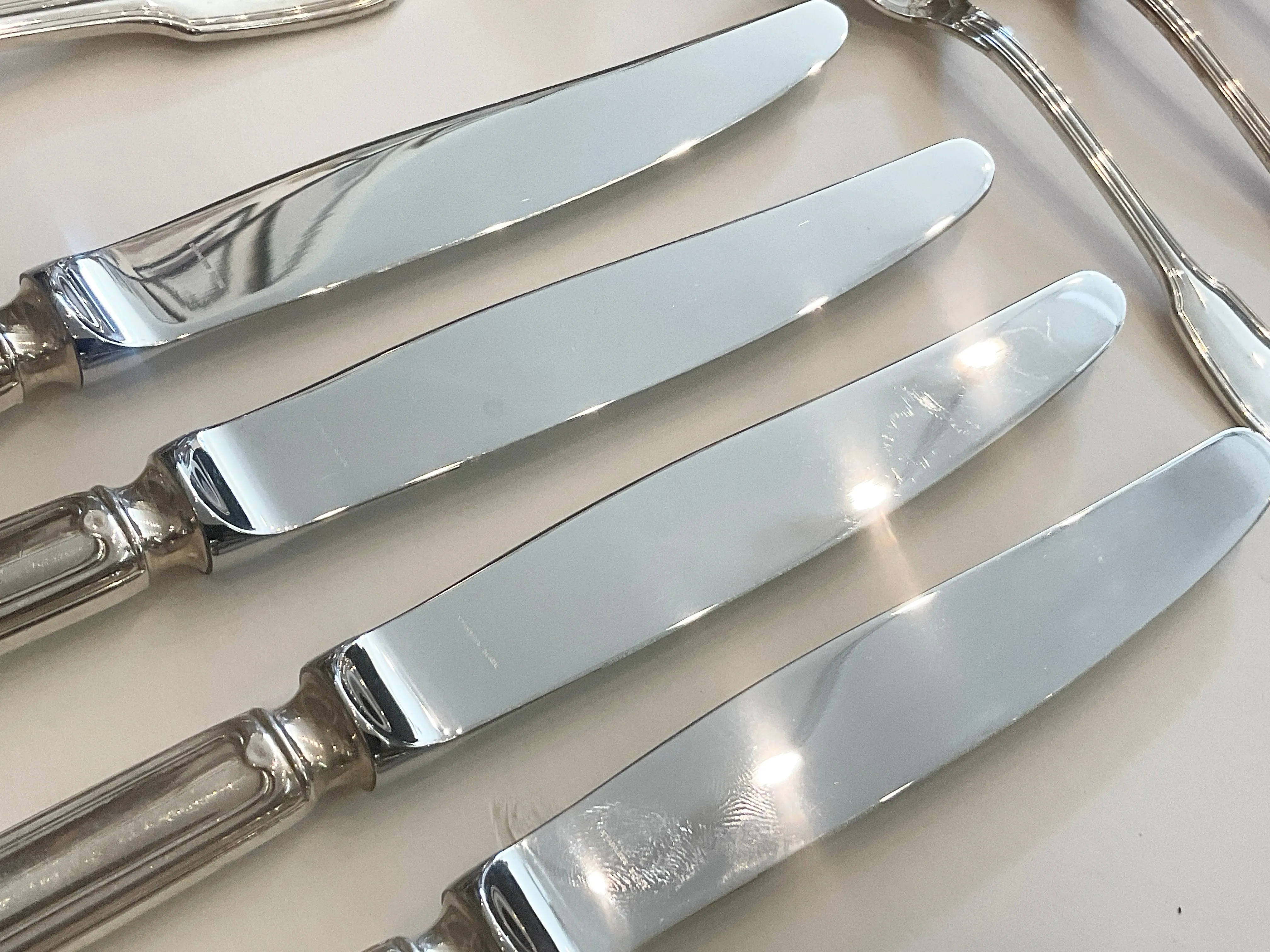 CHRISTOFLE OF FRANCE CHINON STERLING SILVER SET of 20 pcs.