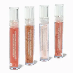 Claire's Bronzed Nude Shimmer Lip Gloss Set | 4 Pack