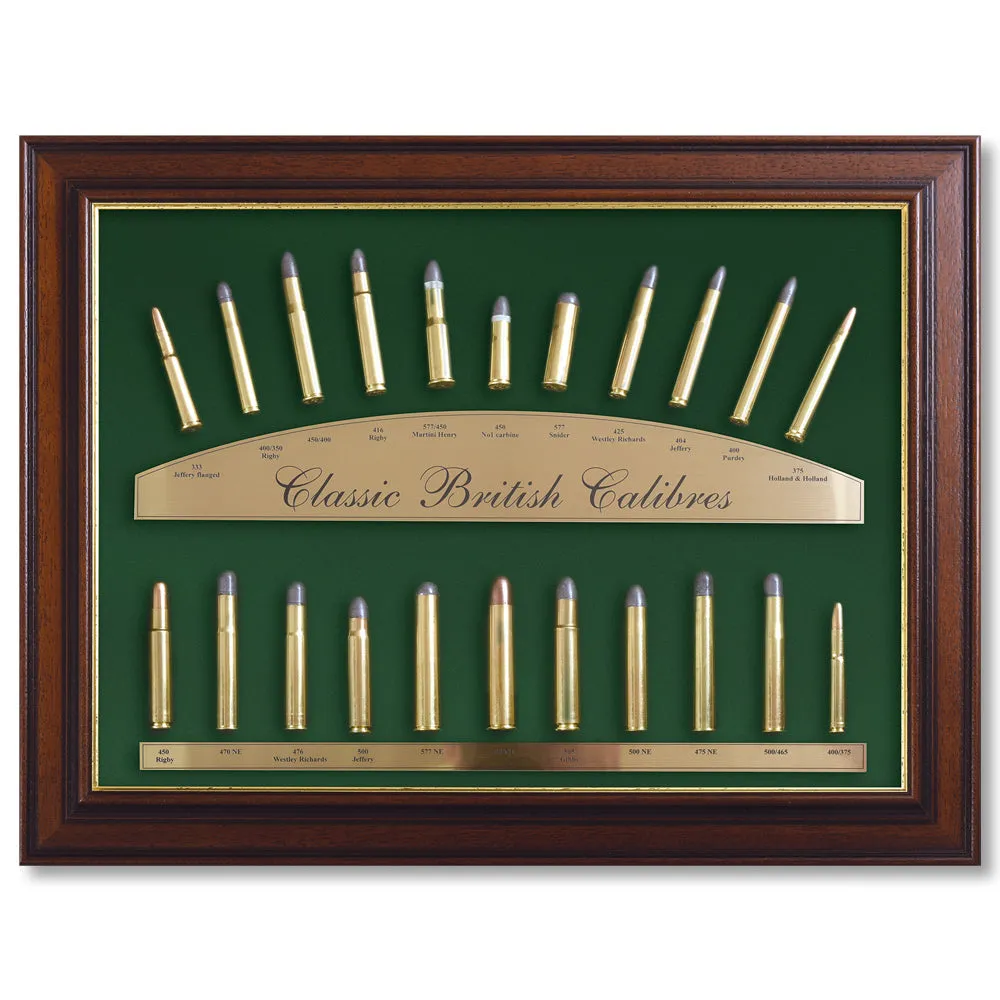 Classic British Cartridge Display Case