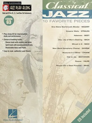 CLASSICAL JAZZ PLAY ALONG BK/CD V63