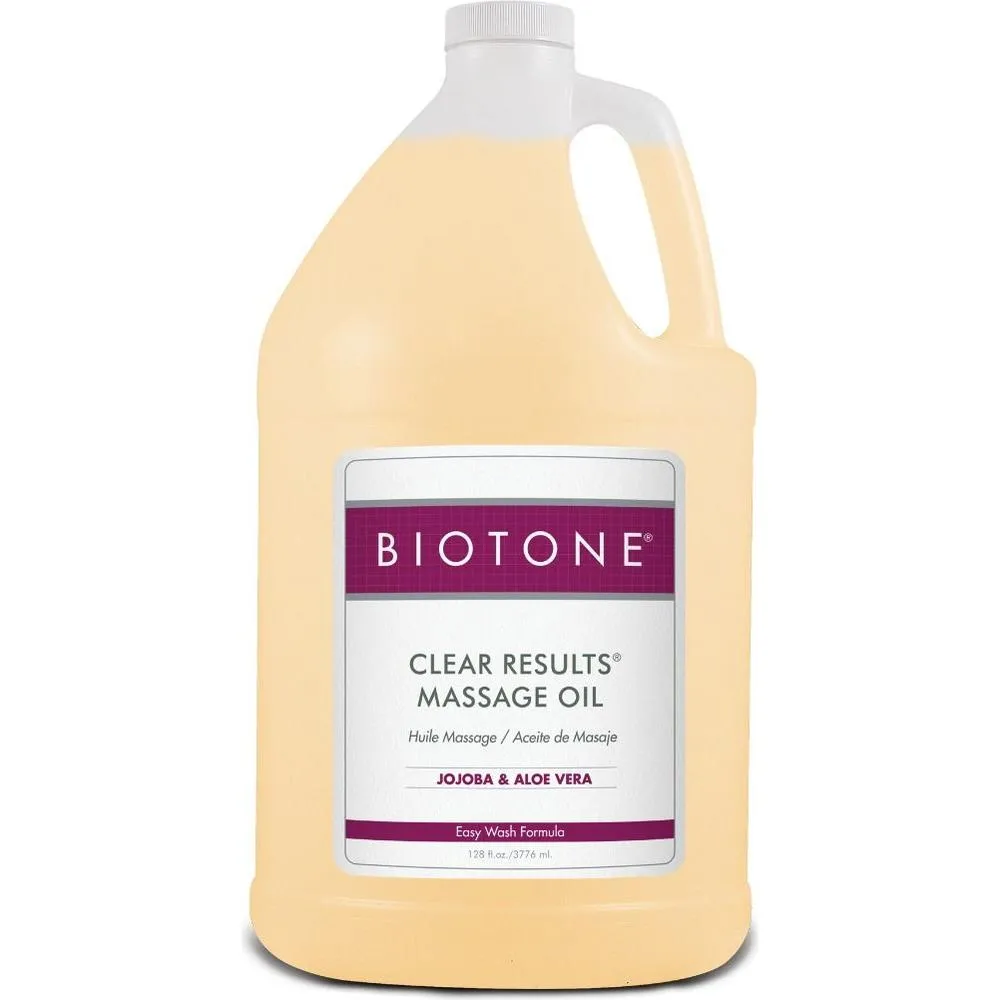 Clear Results Massage Oil / With Jojoba Oil & Aloe Vera / 1 Gallon by Biotone