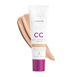 Color Correcting CC Cream - Lightweight Foundation - Medium Coverage - Redness Reducing Face Makeup for a Glowing Complexion - Vegan Formula   Suitable for All Skin Types - Medium (1 Fl Oz)