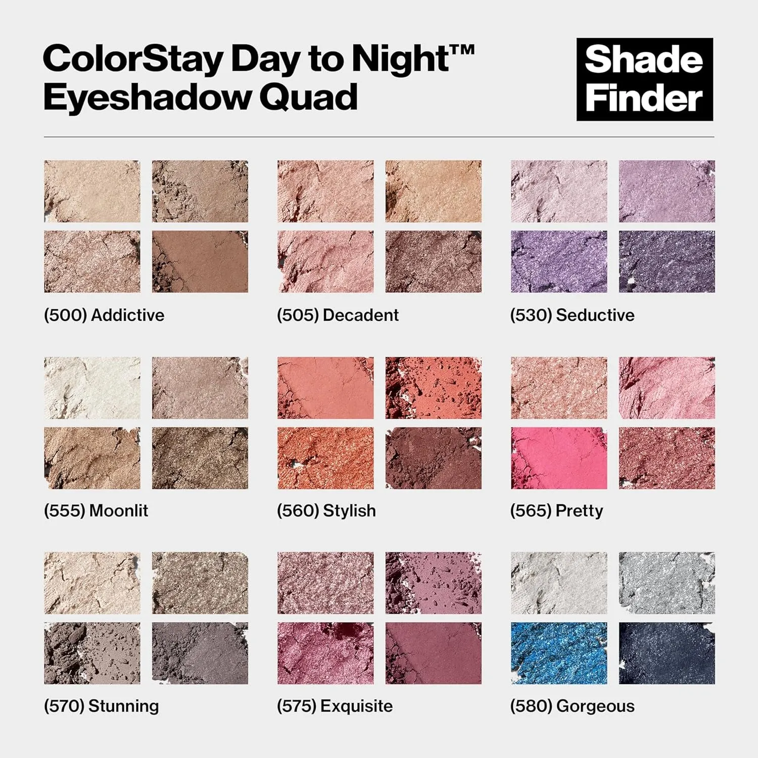 Colorstay Day to Night Eyeshadow Quad, Longwear Shadow Palette with Transitional Shades and Buttery Soft Feel, Crease & Smudge Proof, 530 Seductive, 0.16 Oz