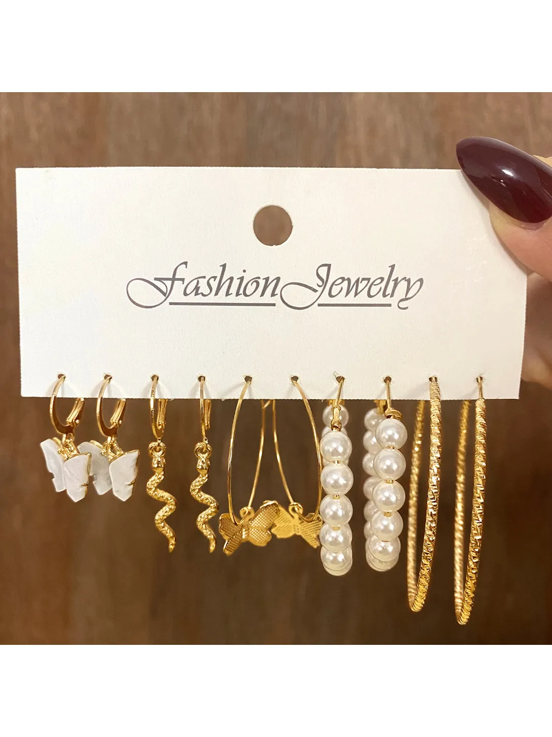 Combo Of Pearl Heart Pendant With Earrings Set