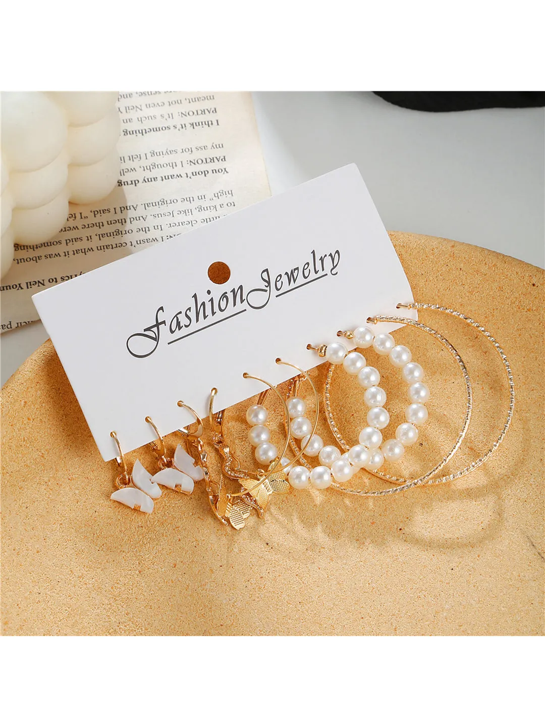 Combo Of Pearl Heart Pendant With Earrings Set