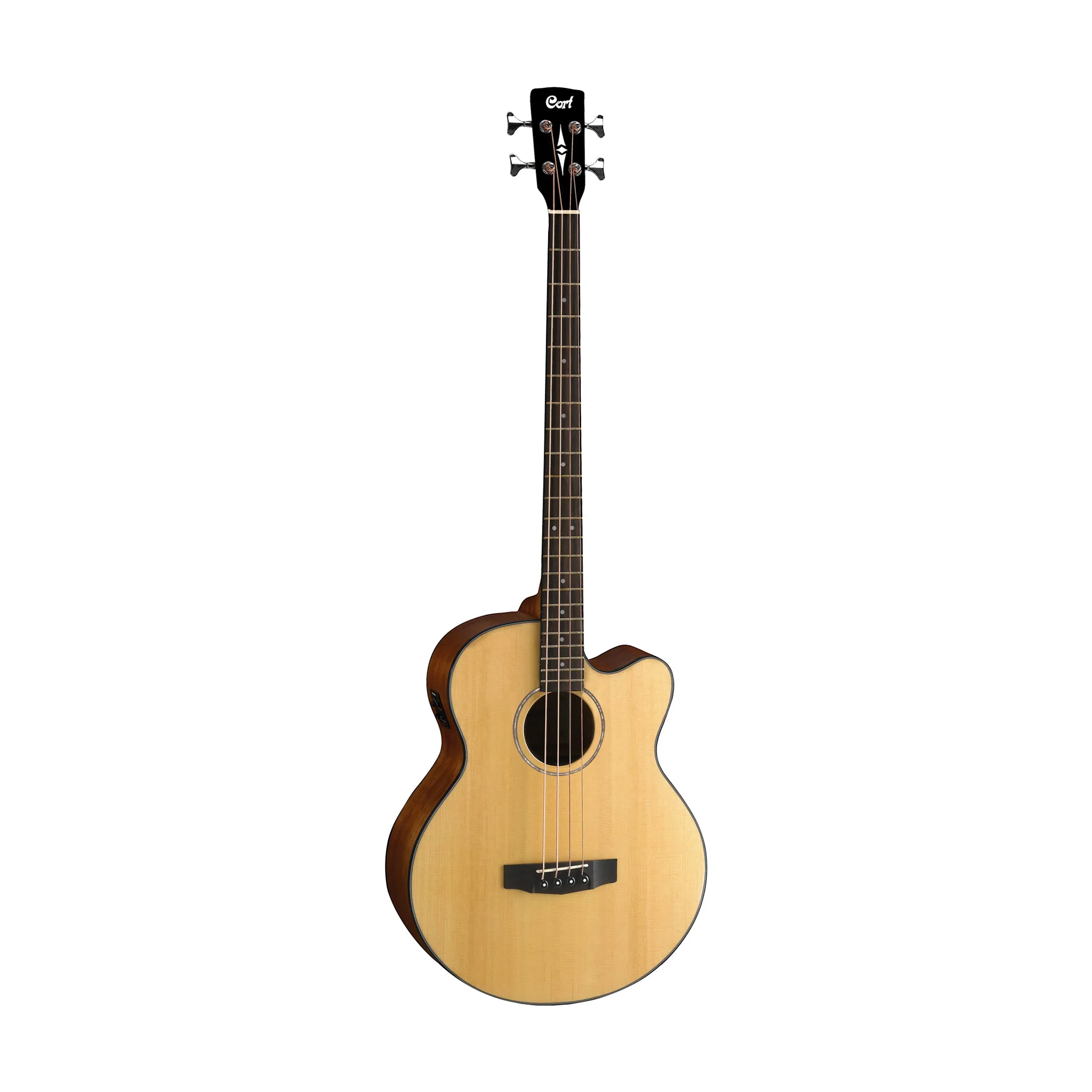 Cort AB850F-NAT Acoustic Bass Guitar w/Bag, Natural