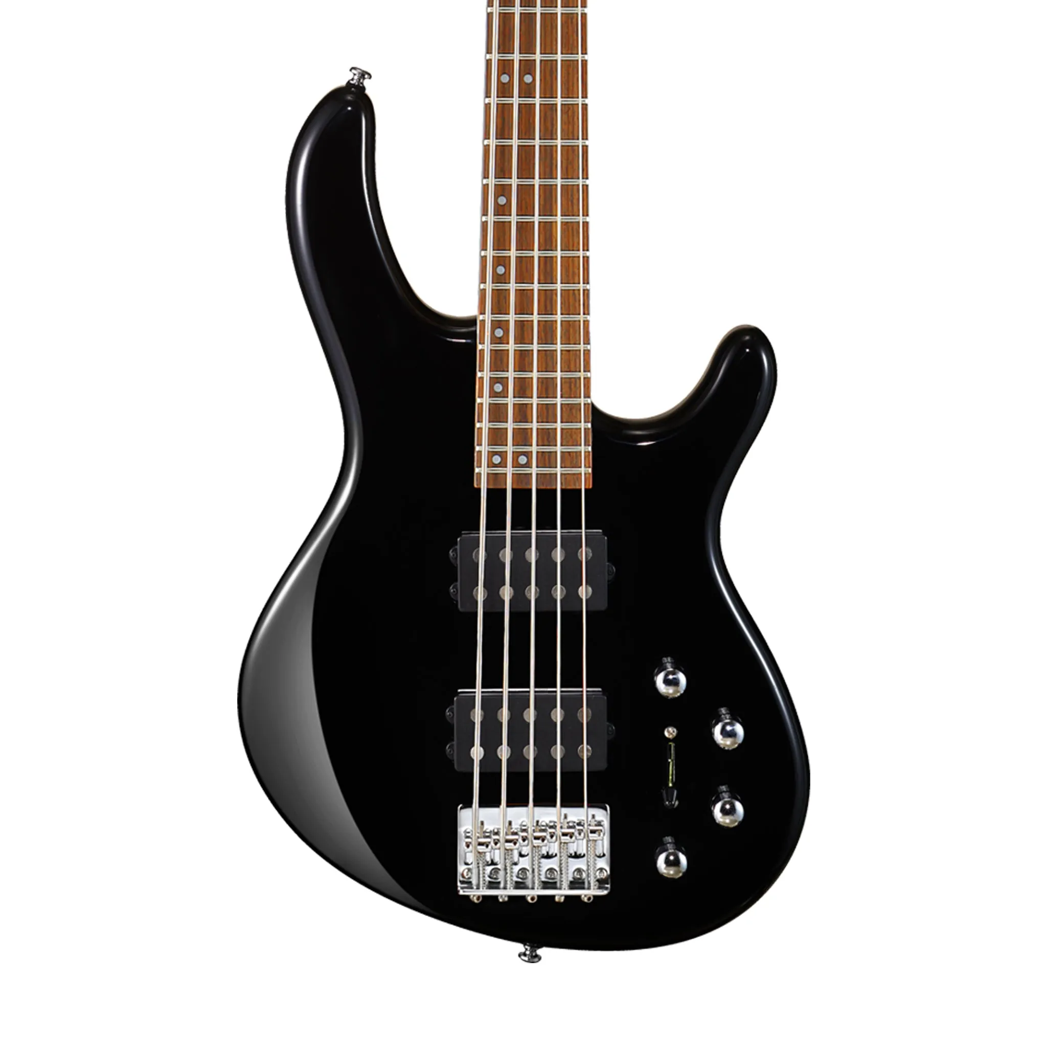Cort Action-HH5-BK 5-String Electric Bass Guitar, Black