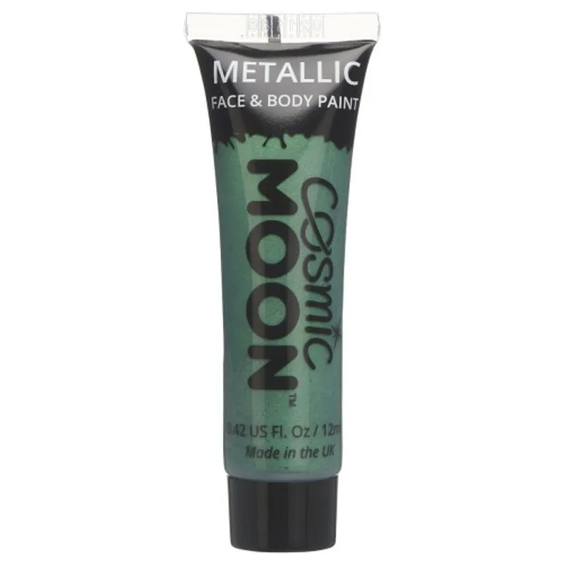 Cosmic Moon Metallic Face & Body Paint, Green