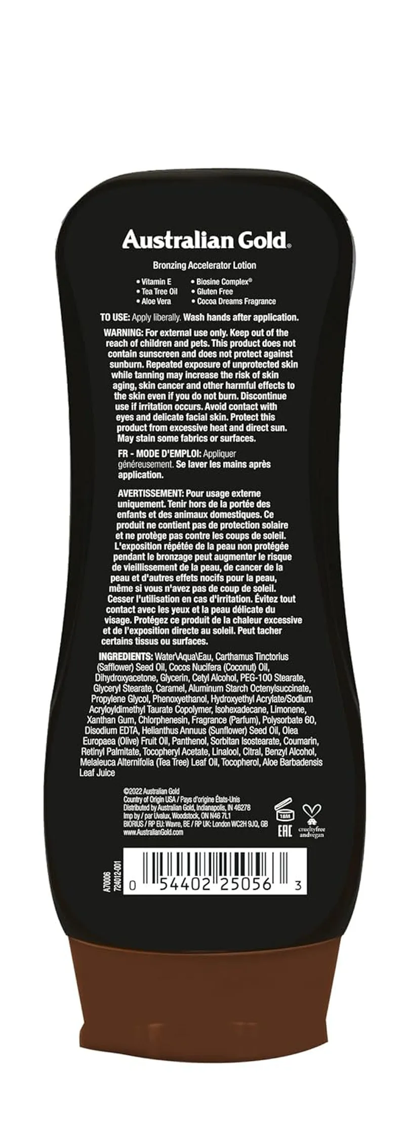Dark Tanning Accelerator Lotion with Bronzer, 8 Ounce, New Package Same Formula
