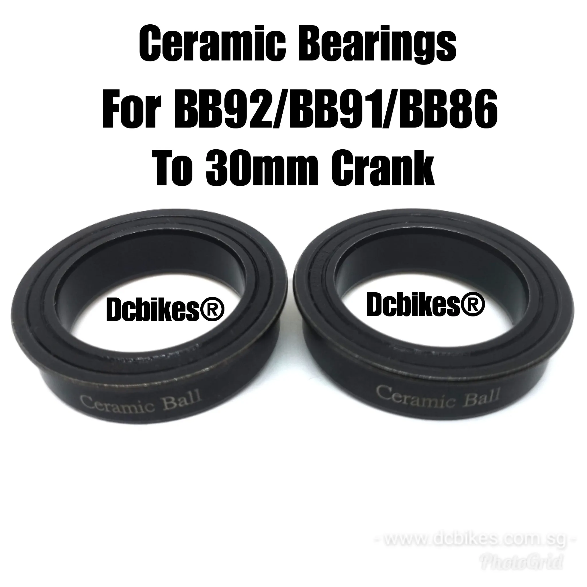 Dcbikes® Ceramic Press Fit BB30 BB92/BB91/BB86 Bottom Bracket For 30mm FSA/ROTOR 3D/Sram/Hope Crank PF4130