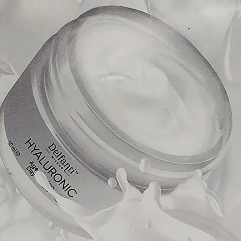 Delfanti Milano • HYALURONIC • Age Defying DUO Pack • Day   Night Creams • Face, Neck Décolleté Moisturizing Cream for Firming, Tightening and Wrinkles • Made in Italy