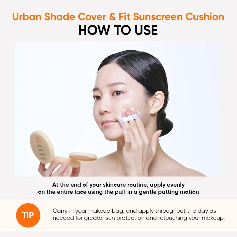 Dewytree Urban Shade Cover & Fit Sunscreen Cushion SPF 50  PA     - 14gms