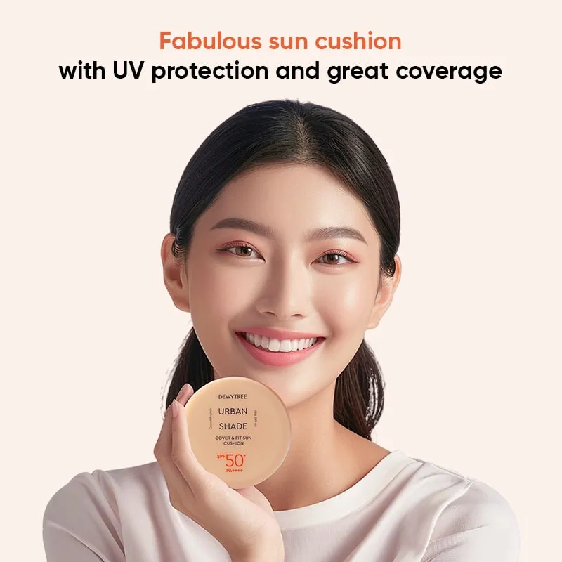 Dewytree Urban Shade Cover & Fit Sunscreen Cushion SPF 50  PA     - 14gms