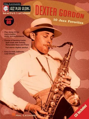 DEXTER GORDON JAZZ PLAY ALONG BK/CD V60