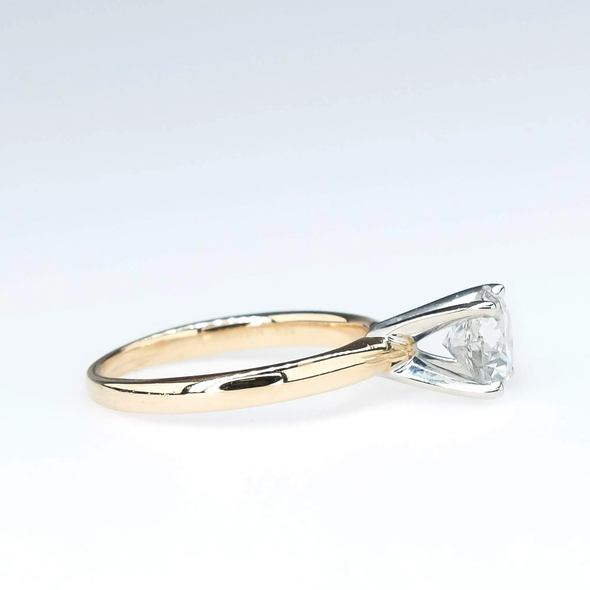 Diamond 0.94ct Solitaire Engagement Ring in 14K Yellow Gold