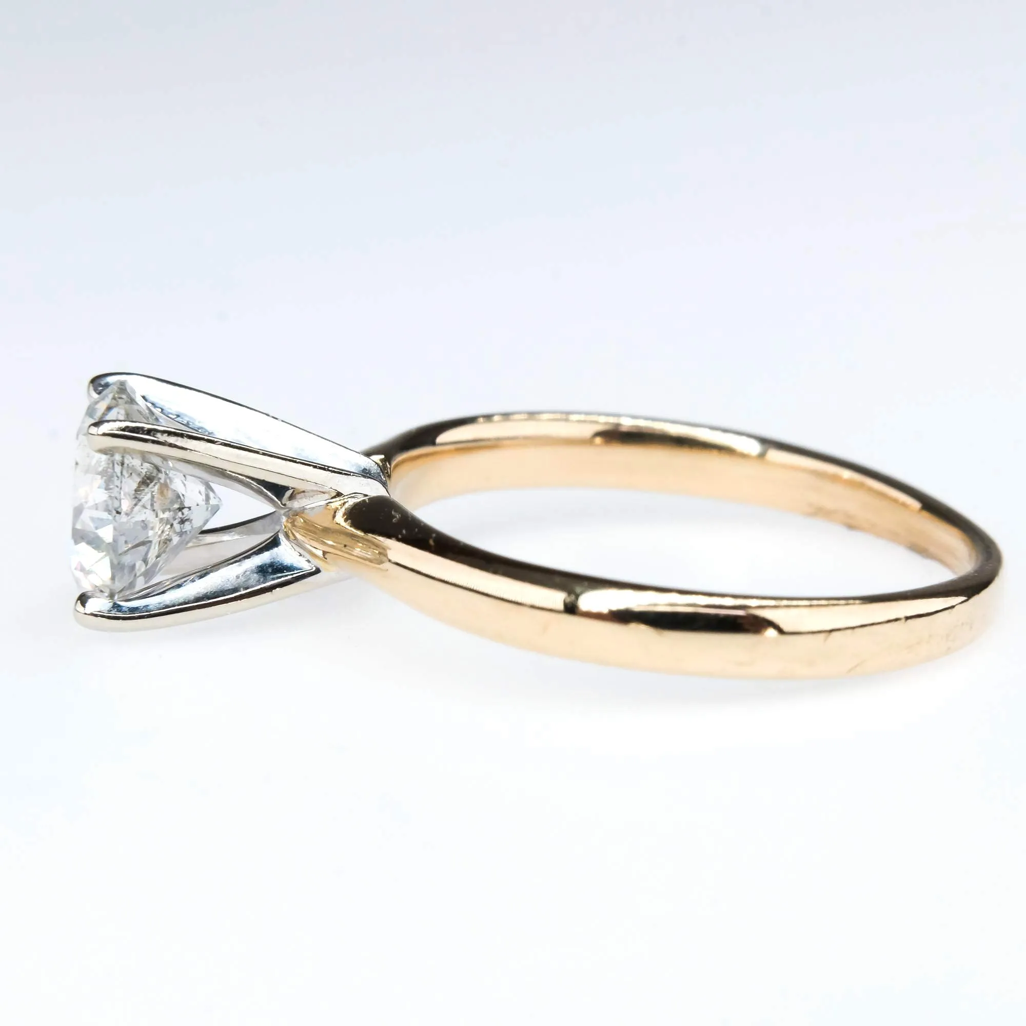 Diamond 0.94ct Solitaire Engagement Ring in 14K Yellow Gold