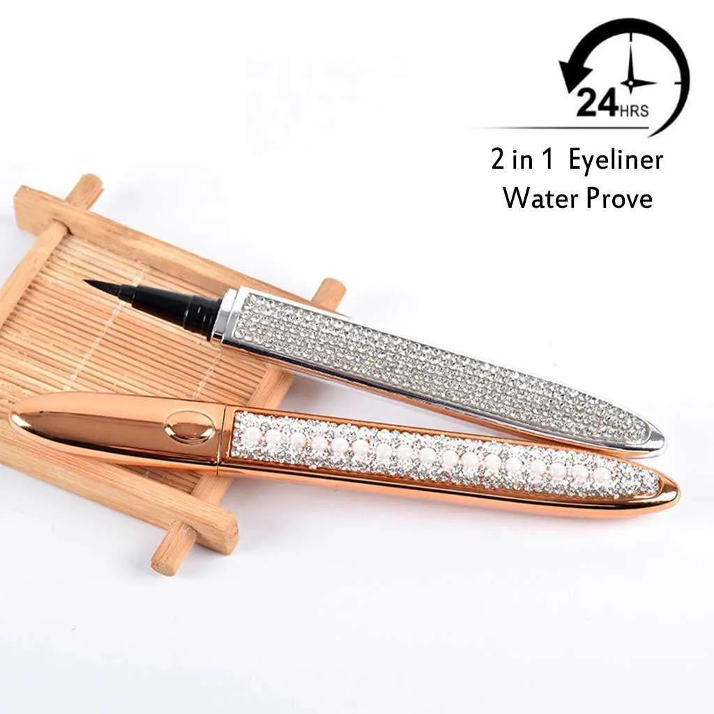 Diamond Bling Glitter Liquid Eyeliner 2 in 1 Self-adhesive