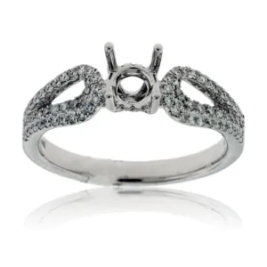 Diamond Engagement Semi-Mount Ring