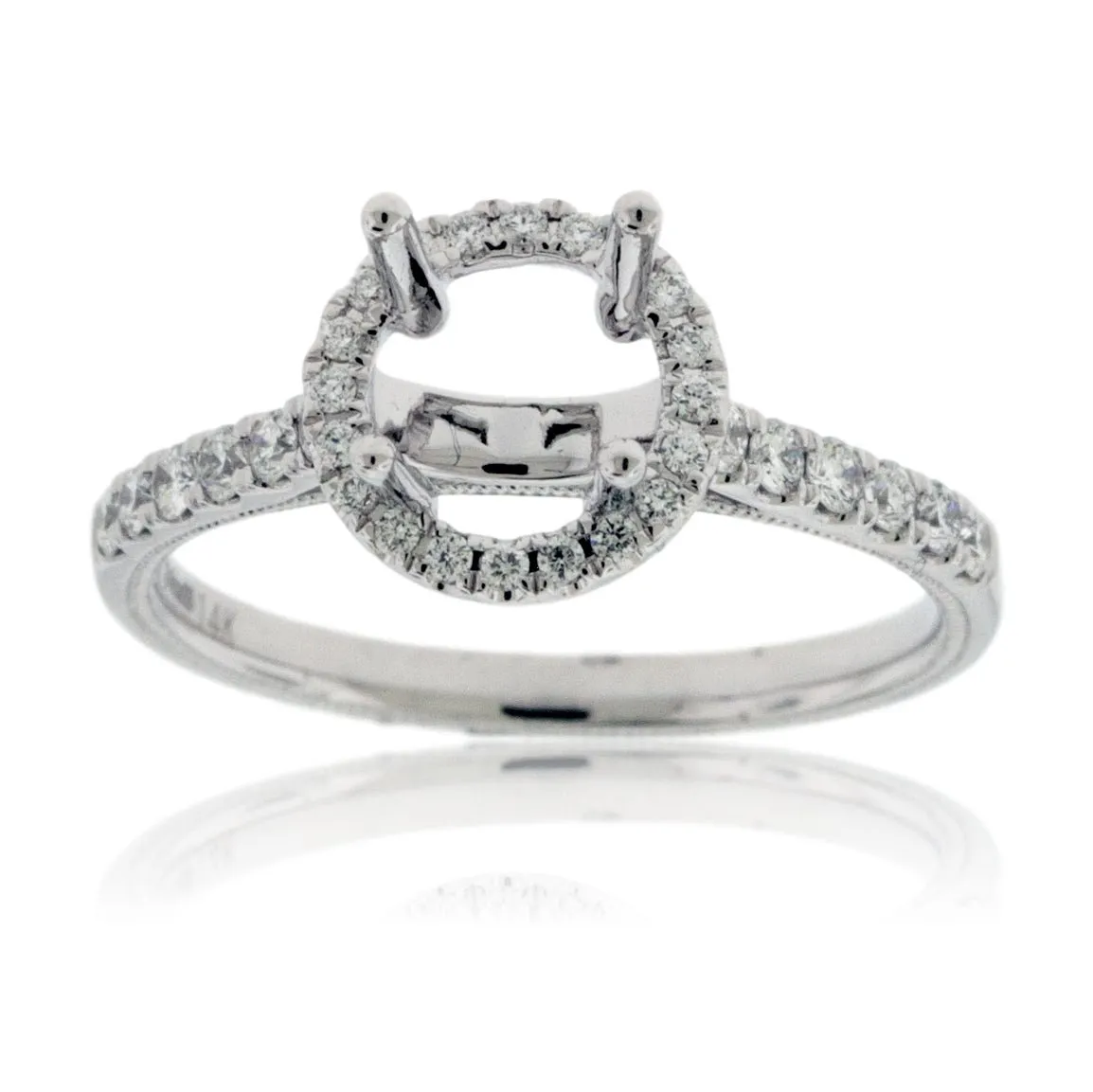 Diamond Engagement Semi-Mount Ring