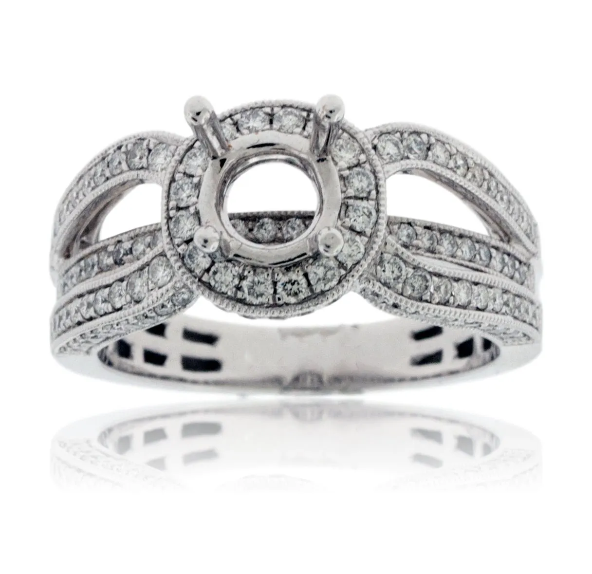 Diamond Engagement Semi-Mount Ring