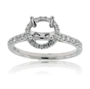 Diamond Engagement Semi-Mount Ring