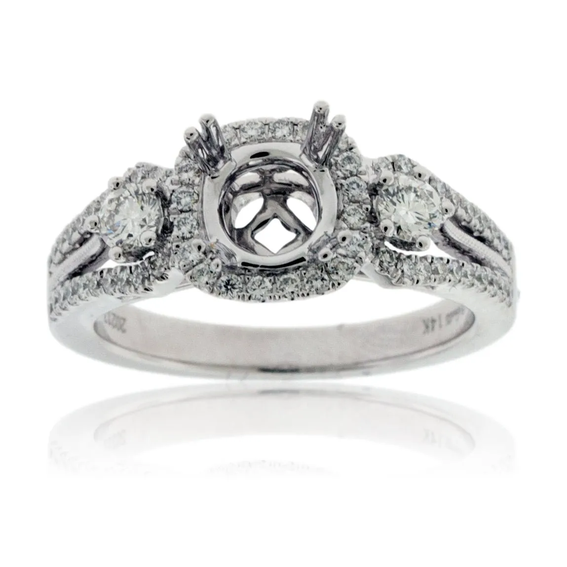Diamond Engagement Semi-Mount Ring