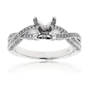 Diamond Engagement Semi-Mount Ring