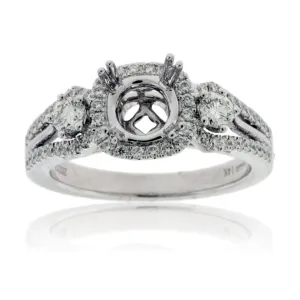 Diamond Engagement Semi-Mount Ring