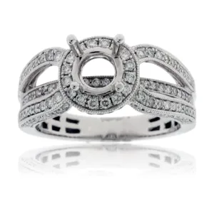 Diamond Engagement Semi-Mount Ring