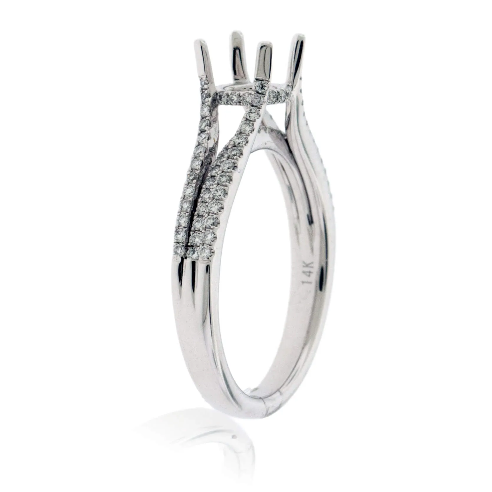 Diamond Engagement Semi-Mount Ring