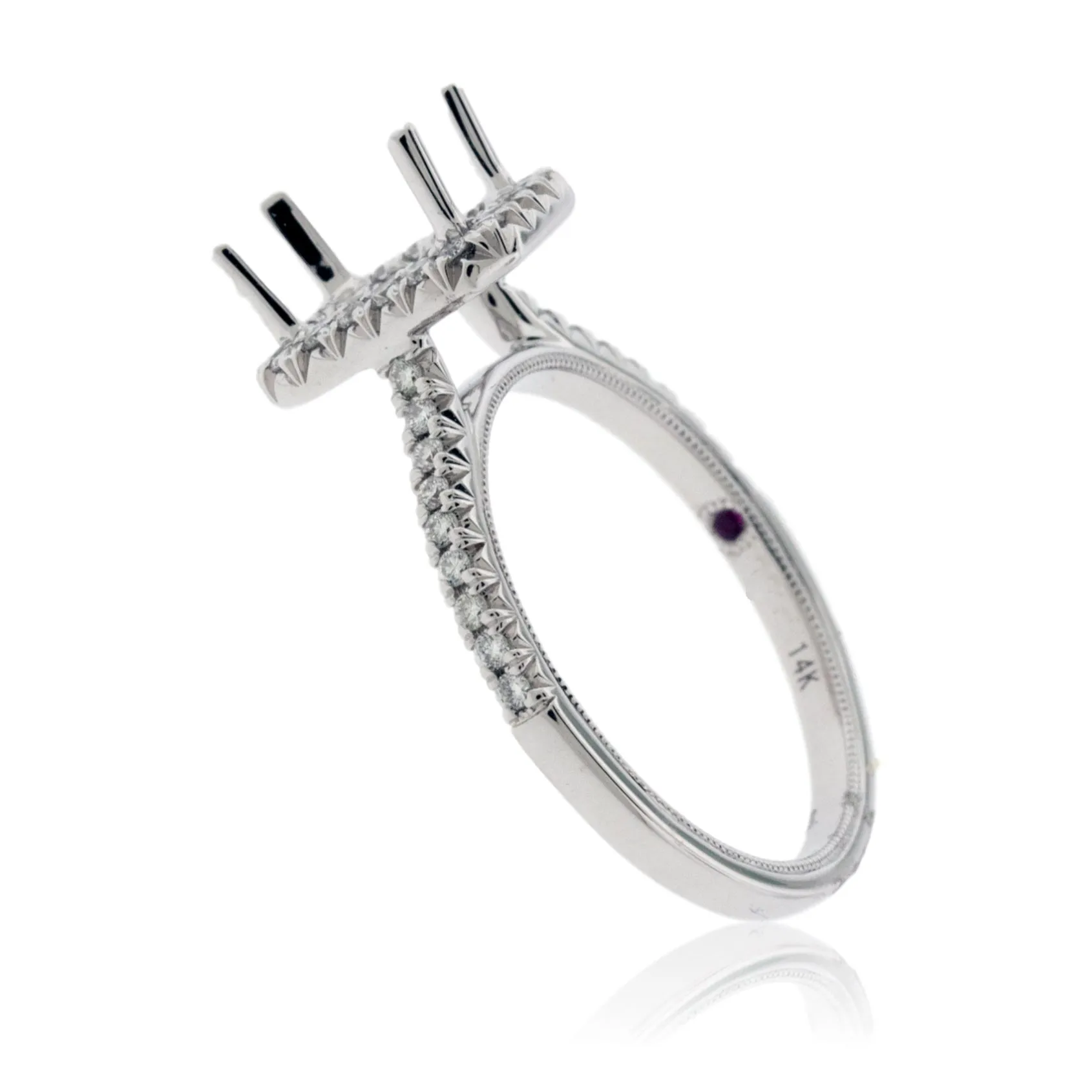 Diamond Engagement Semi-Mount Ring