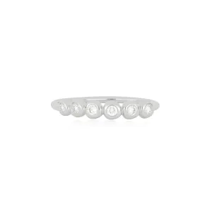 Diamond Pillow Stack Ring