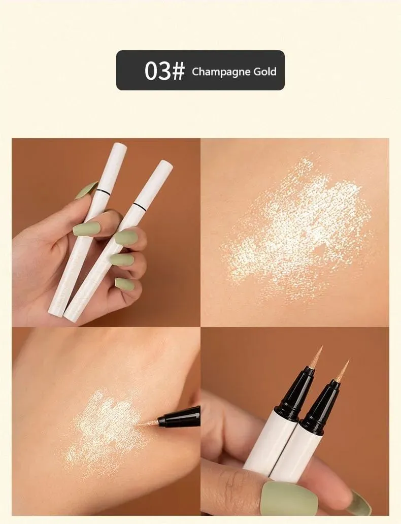 Diamond Powder Waterproof Slender Liquid Eyeliner