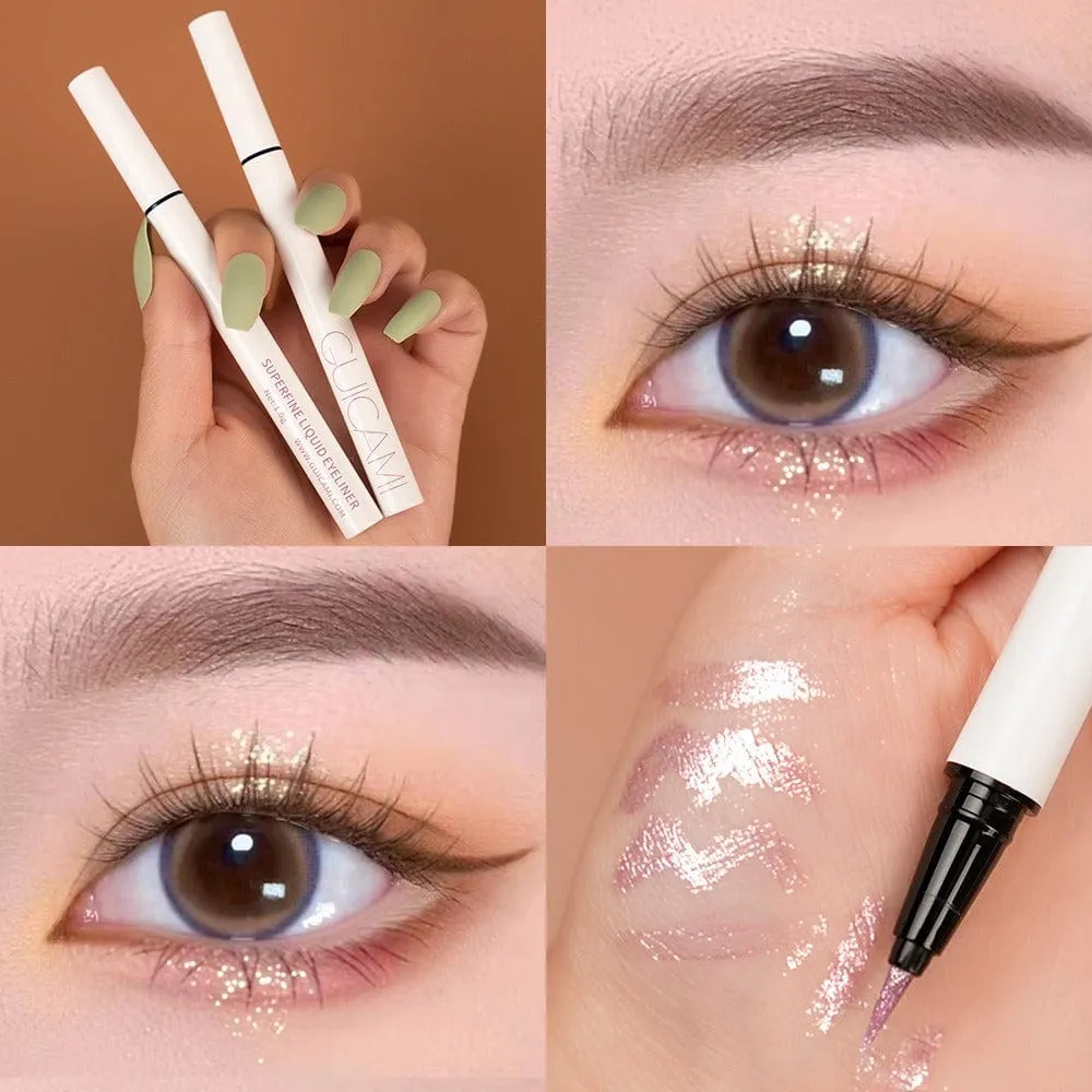 Diamond Powder Waterproof Slender Liquid Eyeliner