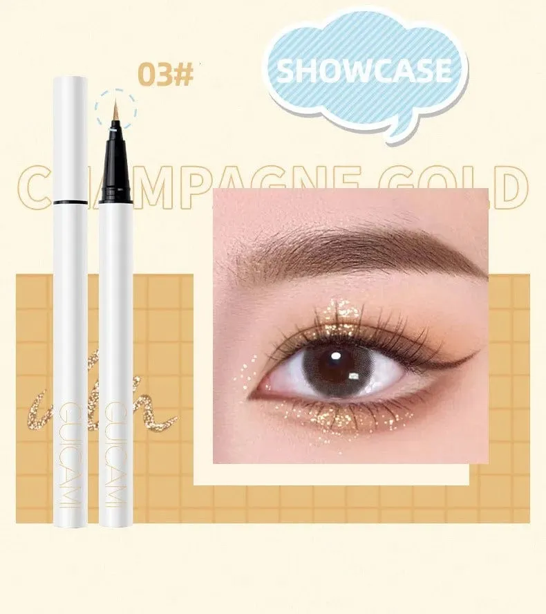Diamond Powder Waterproof Slender Liquid Eyeliner