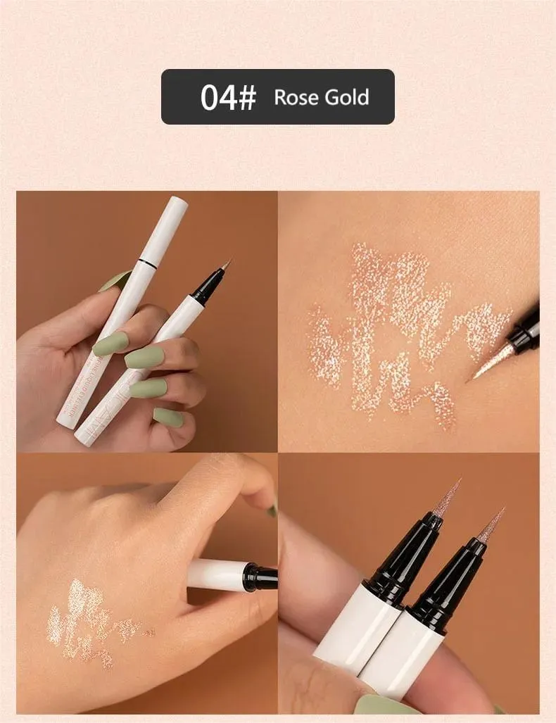Diamond Powder Waterproof Slender Liquid Eyeliner