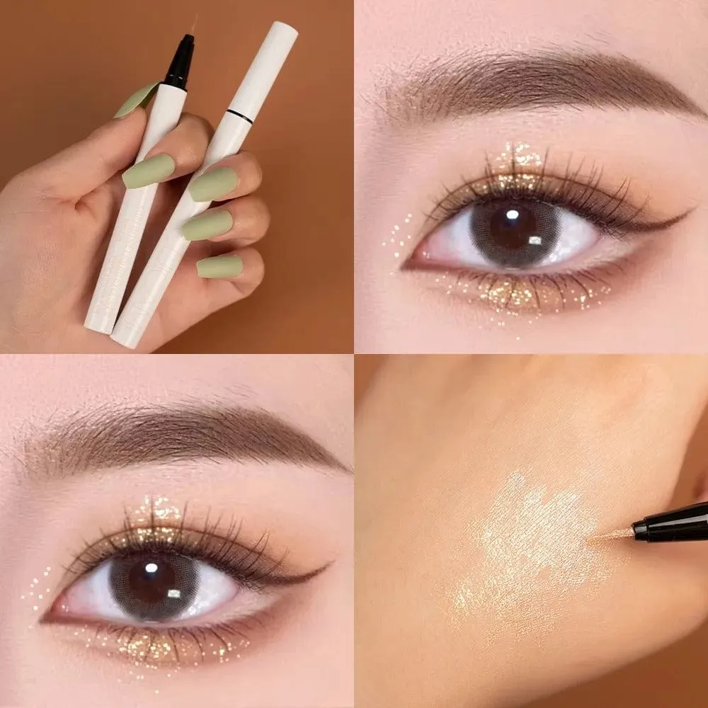 Diamond Powder Waterproof Slender Liquid Eyeliner