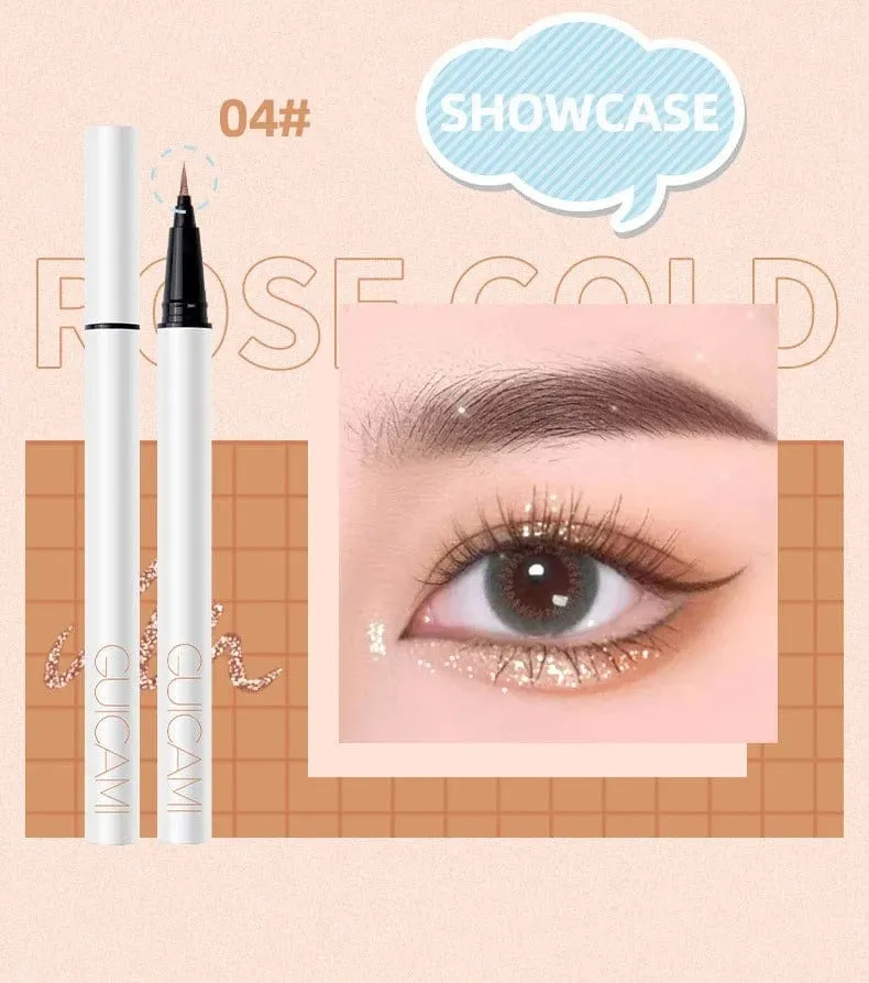 Diamond Powder Waterproof Slender Liquid Eyeliner