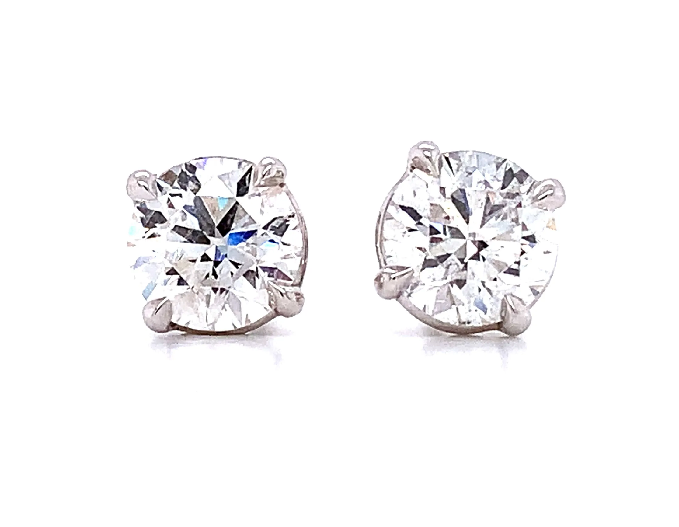 Diamond Studs 2.32ct Push Back